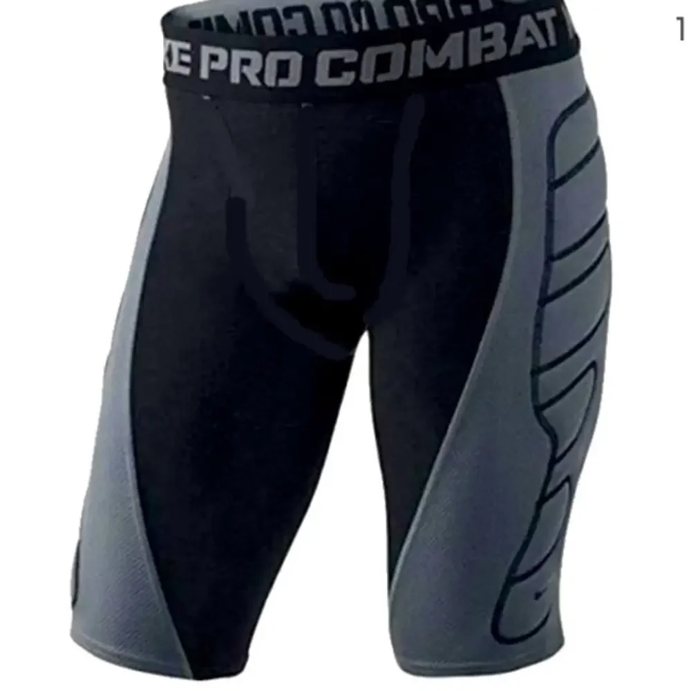 Nike Pro Combat MLB Dri Fit Black/Gray Slide Shorts  (See Pics For Measurements)